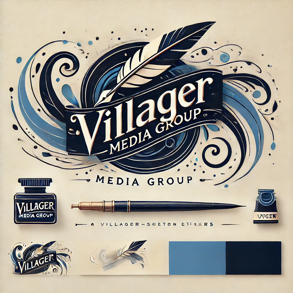 Villager Media Group quill artwork
